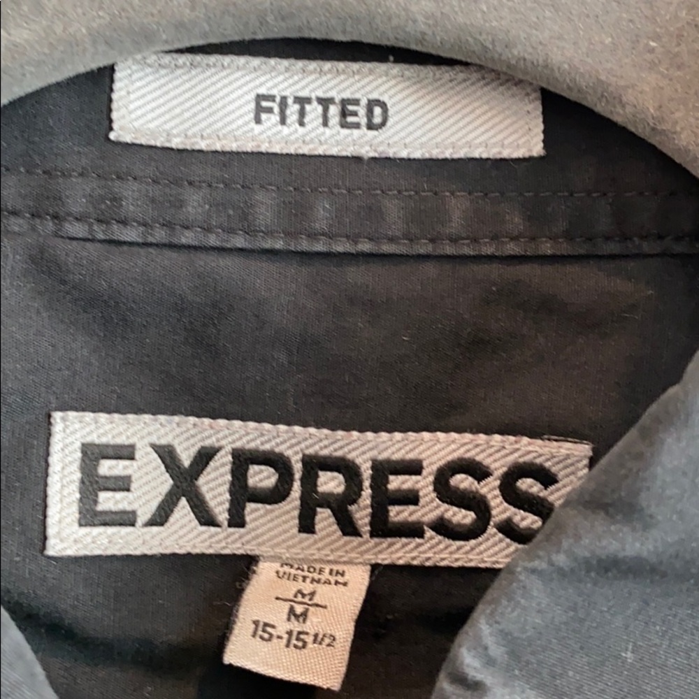 Express Black Fitted shirt - Picture 2 of 5